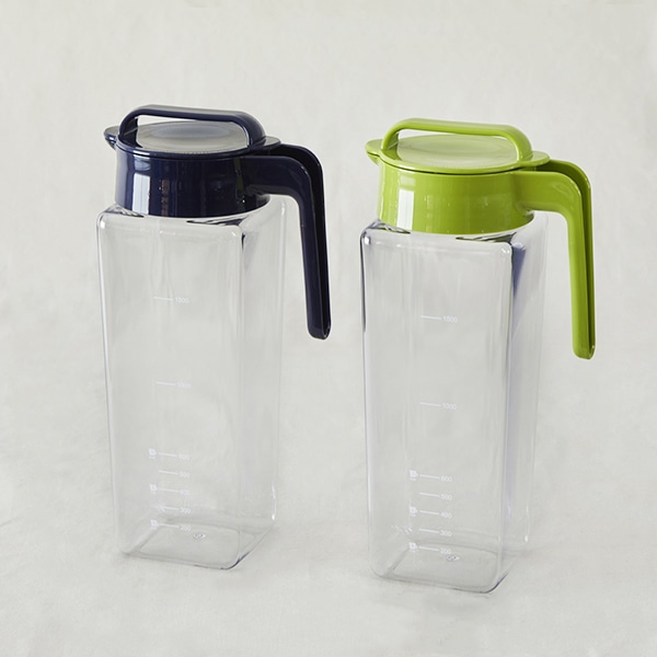 タテヨコ麦茶ポット2 1l グリーン グリーン 保存容器 調味料入れ ピッチャー 料理家 栗原はるみ レシピ オンラインショップ 公式 ゆとりの空間
