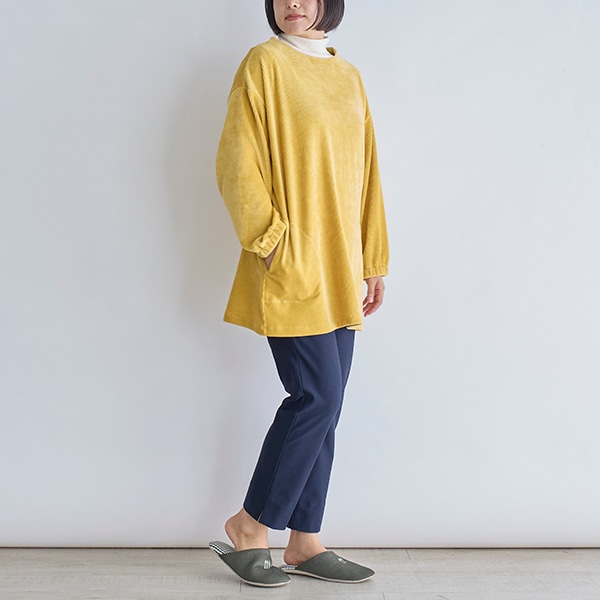 ニットコーデュロイスモック