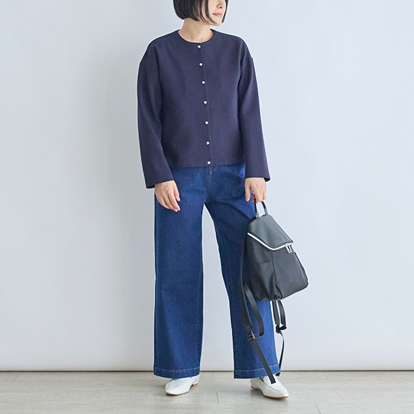 ダンボールジャージーカーディガン
