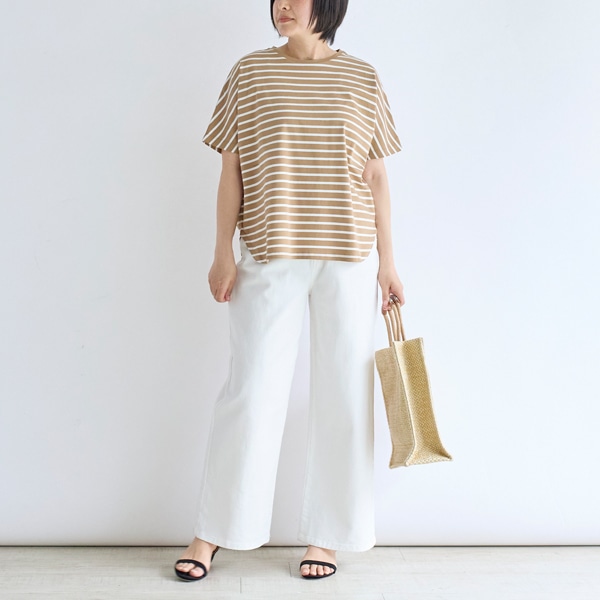 ハイゲージポンチボーダードルマンTシャツ