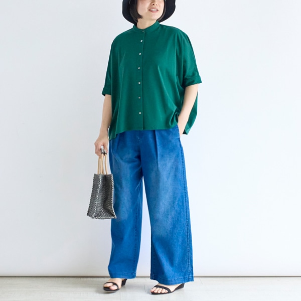 ハイゲージポンチワイドシャツ