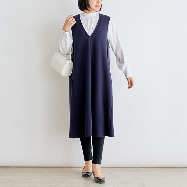 ダブルジャージージャンパースカート