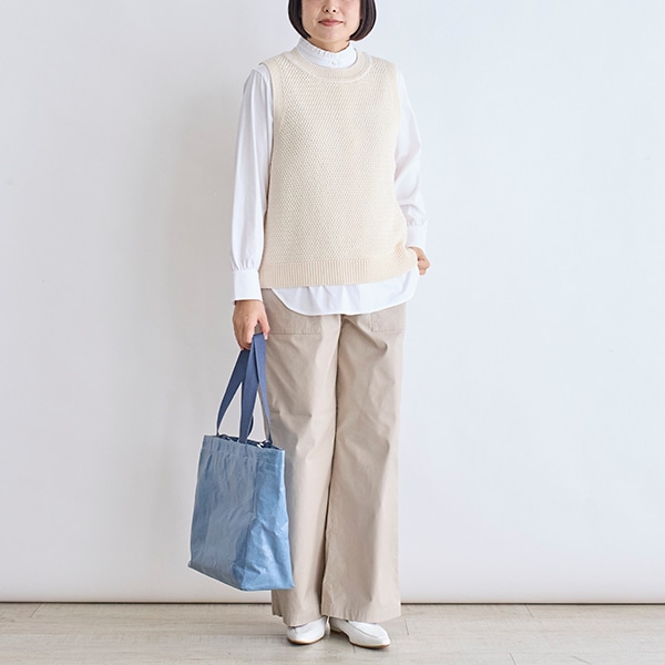 テープヤーンニットベスト