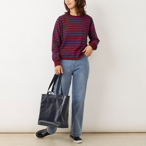 デニムシャイニーバッグ M