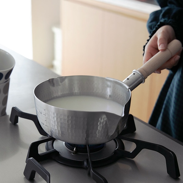 【WEB限定】中尾アルミ 打ち出しペリカン雪平鍋 16.5cm