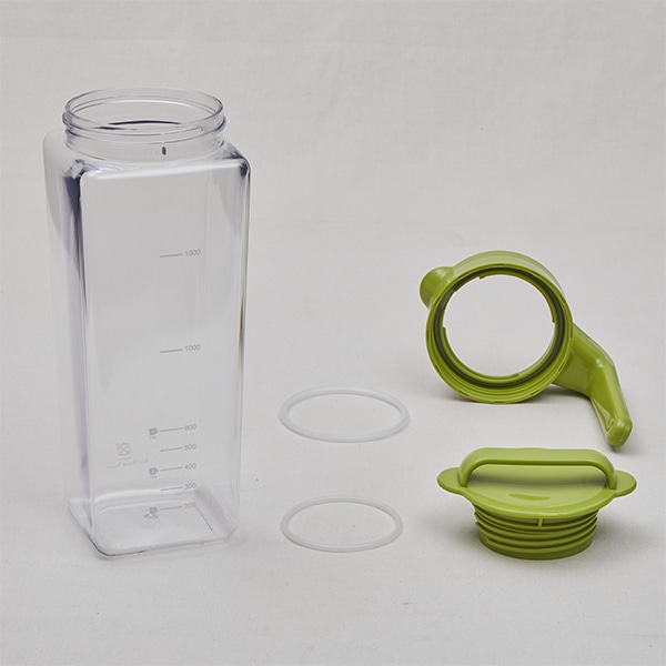 タテヨコ麦茶ポット2 1l グリーン グリーン 保存容器 調味料入れ ピッチャー 料理家 栗原はるみ レシピ オンラインショップ 公式 ゆとりの空間