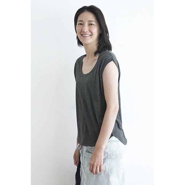 タンクトップtシャツ F グレー お買いもの 料理家 栗原はるみ レシピ オンラインショップ 公式 ゆとりの空間