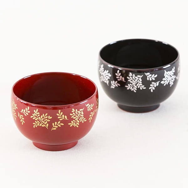 食洗機対応汁椀 リーフ 本朱 汁椀 料理家 栗原はるみ レシピ オンラインショップ 公式 ゆとりの空間