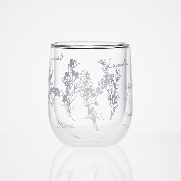 【WEB限定セット】耐熱ガラス ダブルウォールタンブラー ハーブのセット