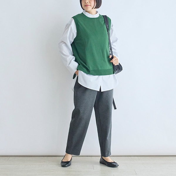 ツイルジャージーテーパードパンツ