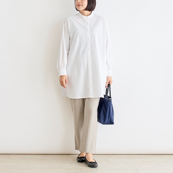 ストライプドッキングチュニック