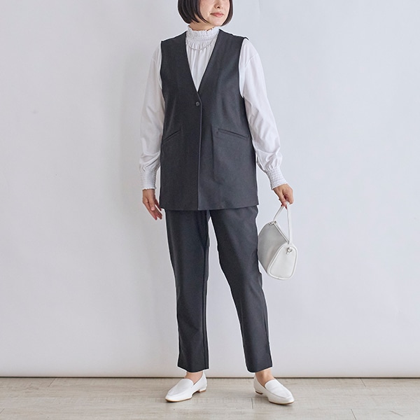 ハイストレッチVネックジレ