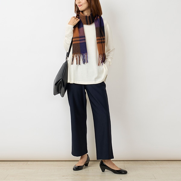 ウォッシャブルニットAラインプルオーバー