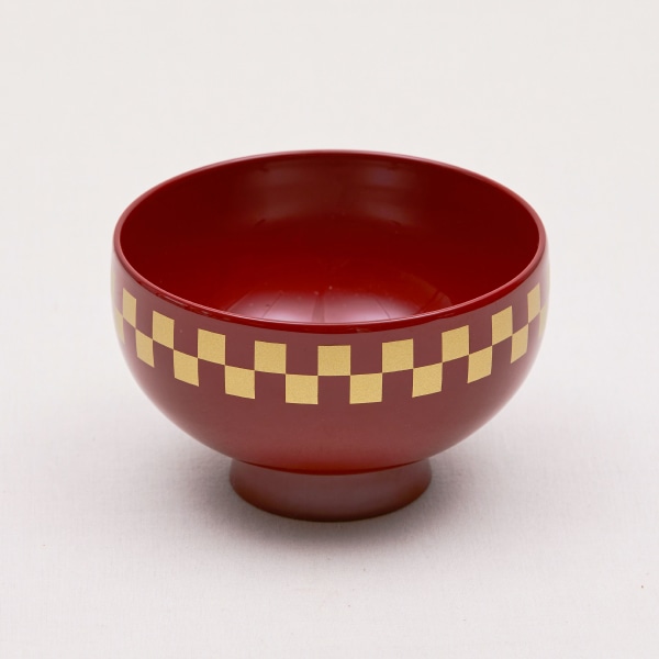 食洗機対応汁椀 新市松 朱 汁椀 料理家 栗原はるみ レシピ オンラインショップ 公式 ゆとりの空間