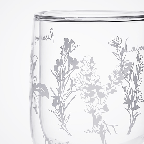 【WEB限定セット】耐熱ガラス ダブルウォールタンブラー ハーブのセット