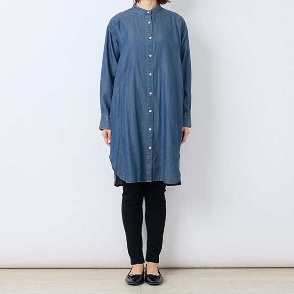 デニムロングシャツ