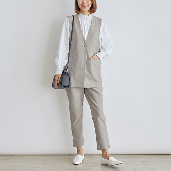 ハイストレッチVネックジレ