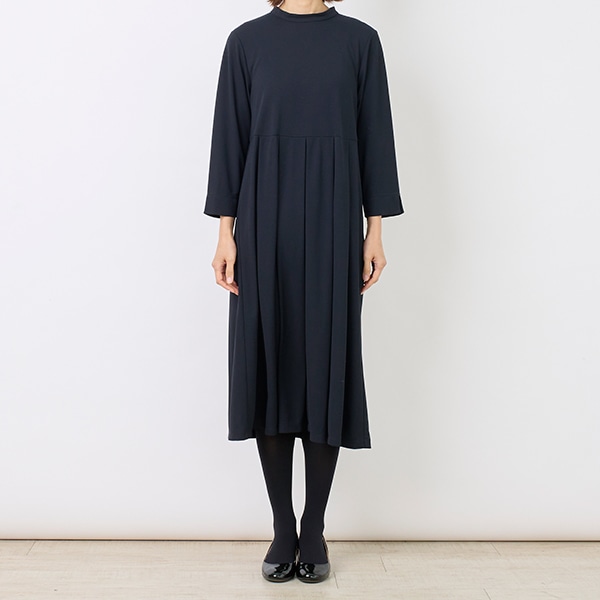 強撚スムースタック切り替えワンピース
