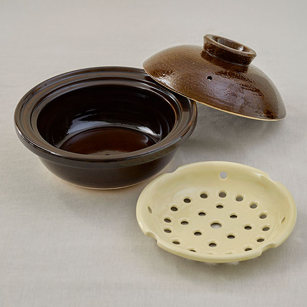 【WEB・一部店舗限定】伊賀丸土鍋 蒸し板付 大