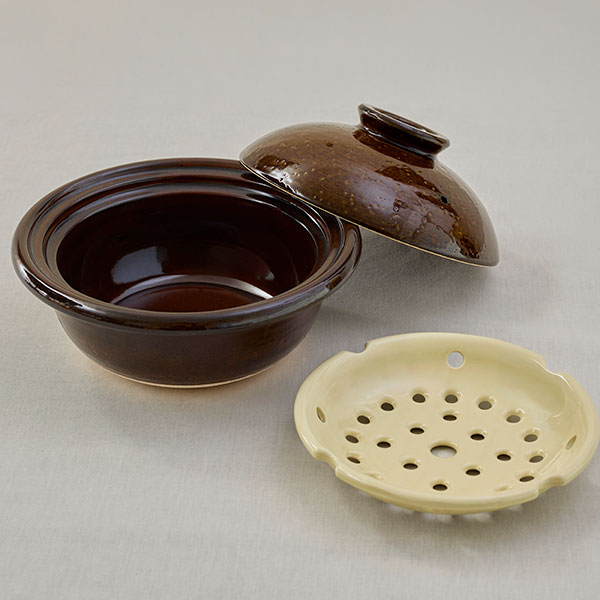 【WEB・一部店舗限定】伊賀丸土鍋 蒸し板付 小