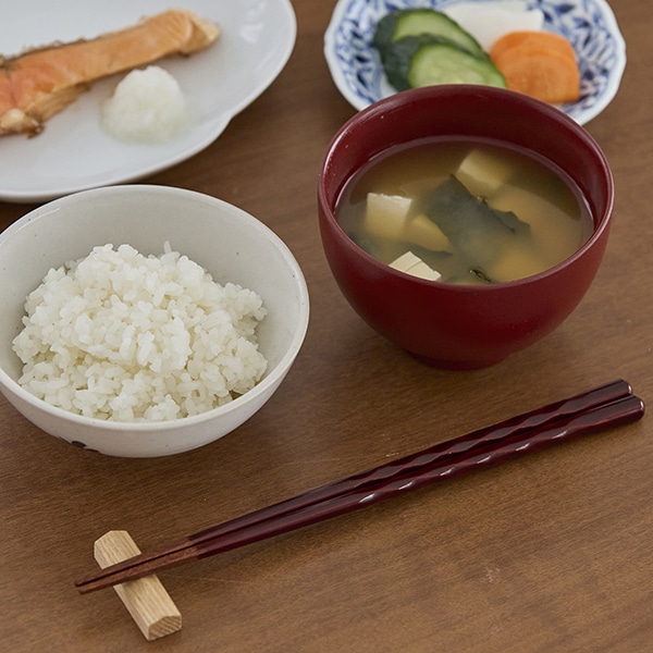 食洗機対応 刷毛目椀 根来