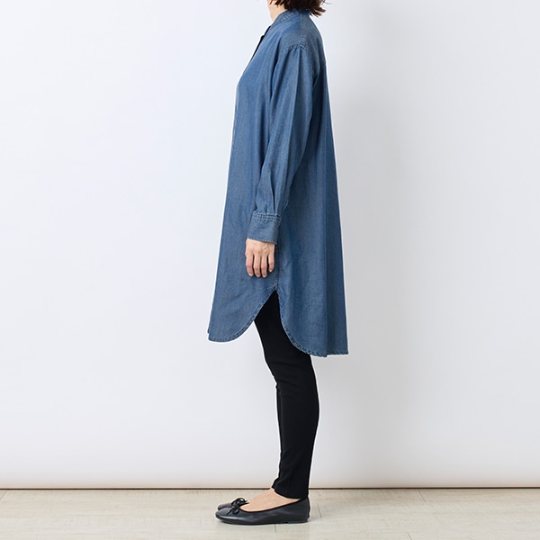 デニムロングシャツ