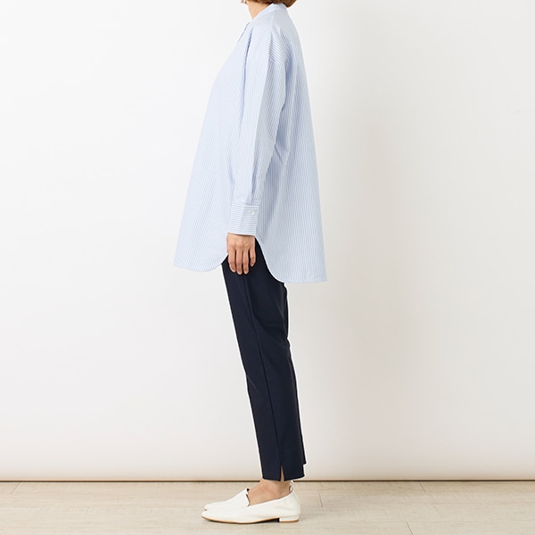 コットンスムースストライプチュニック