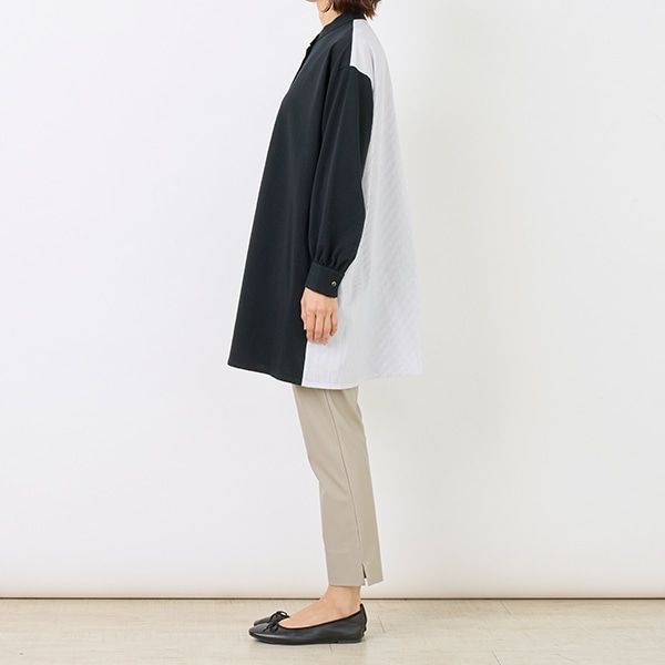 ストライプドッキングチュニック