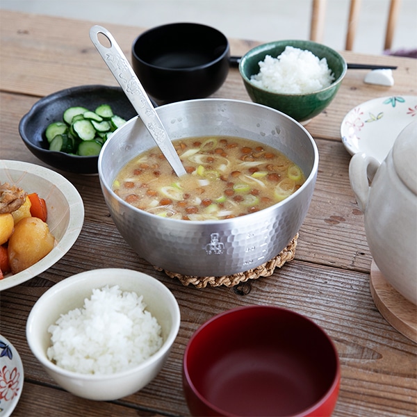 【WEB限定】中尾アルミ 打ち出しヤットコ鍋 18cm