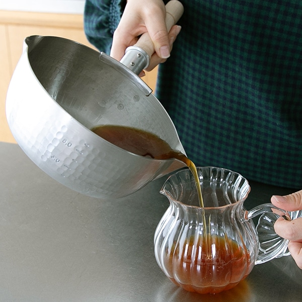 【WEB限定】中尾アルミ 打ち出しペリカン雪平鍋 16.5cm