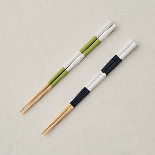 食洗機対応箸 ボーダー ネイビー