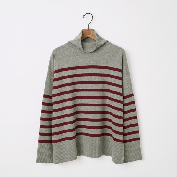 グレー×ボルドー