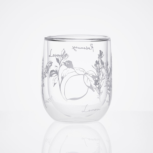 【WEB限定セット】耐熱ガラス ダブルウォールタンブラー ハーブのセット