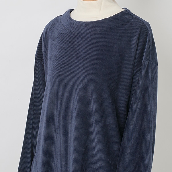 ニットコーデュロイスモック