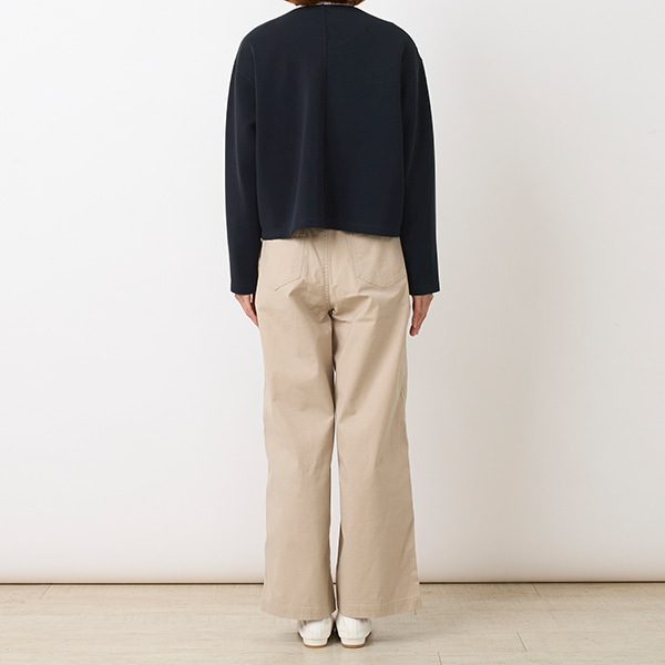 ダブルジャージーノーカラージャケット