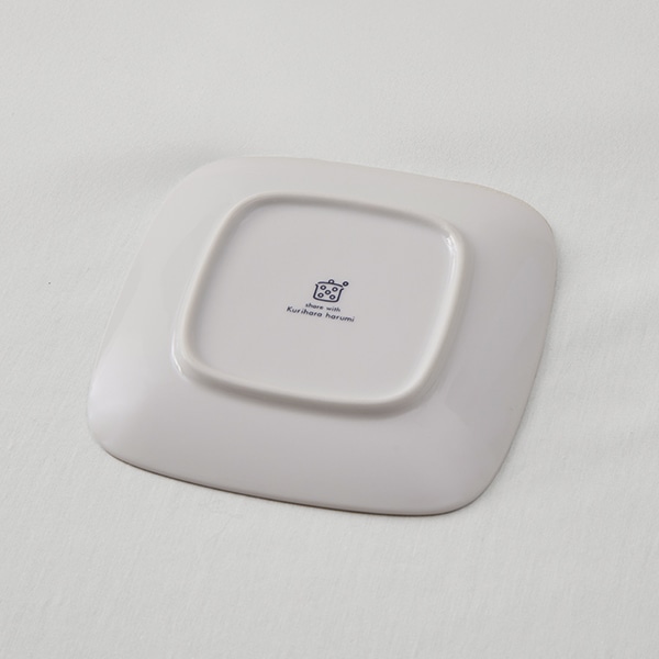 ポピー スクエアプレート14cm ブルー