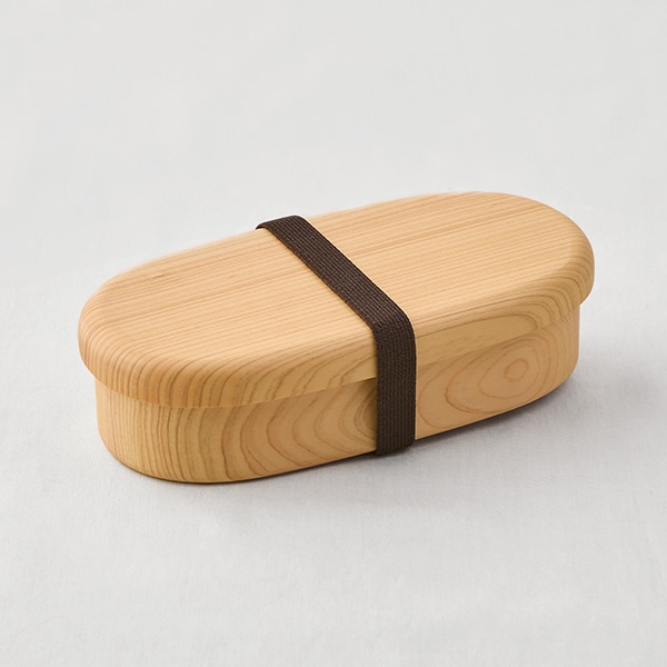 【WEB限定】ひのき くりぬき弁当箱 スリム