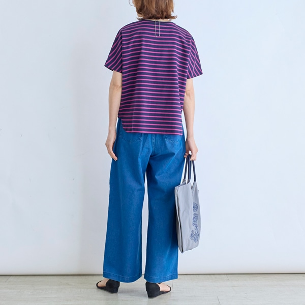 ハイゲージポンチボーダードルマンTシャツ