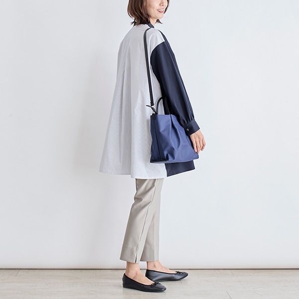 ストライプドッキングチュニック