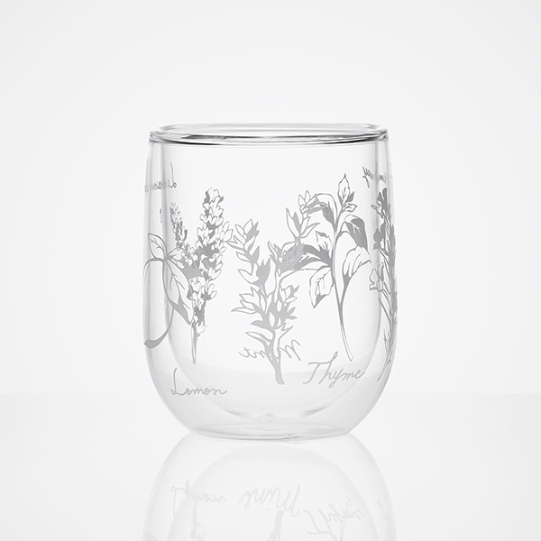 【WEB限定セット】耐熱ガラス ダブルウォールタンブラー ハーブのセット