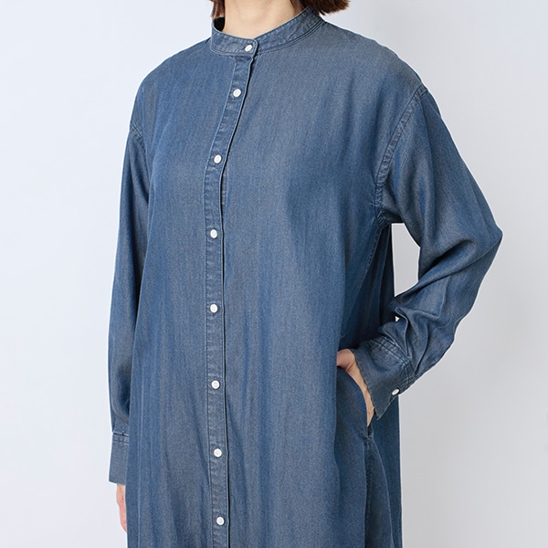 デニムロングシャツ
