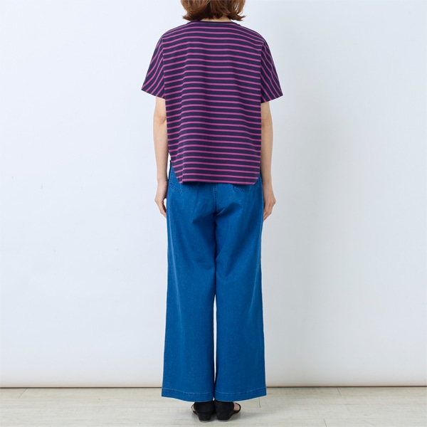 ハイゲージポンチボーダードルマンTシャツ