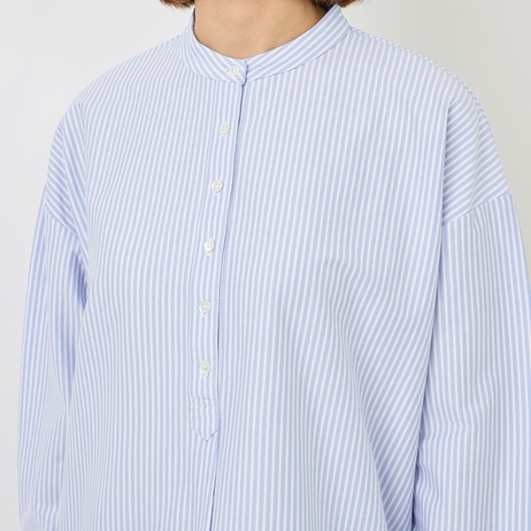 コットンスムースストライプチュニック