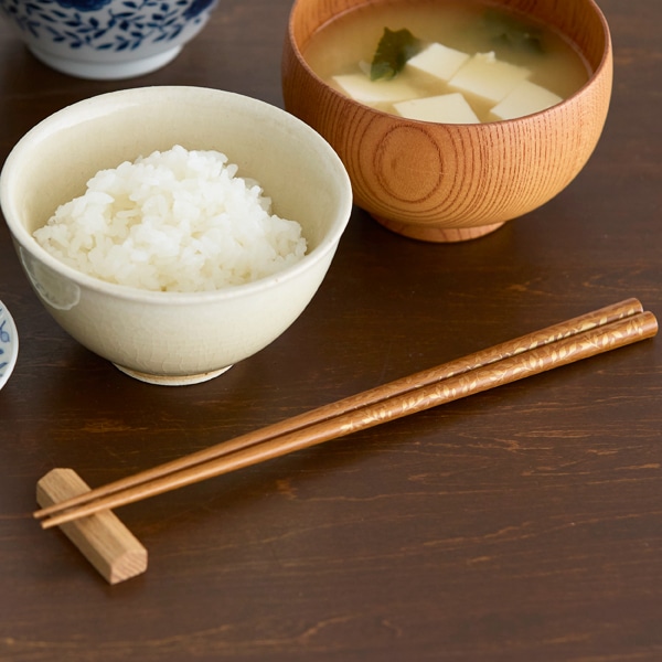 食洗機対応箸 リーフ ゴールド