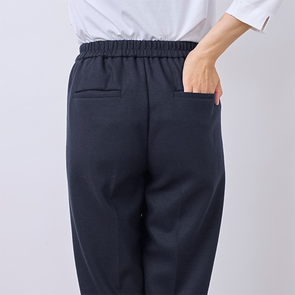 ウールブレンドテーパードパンツ