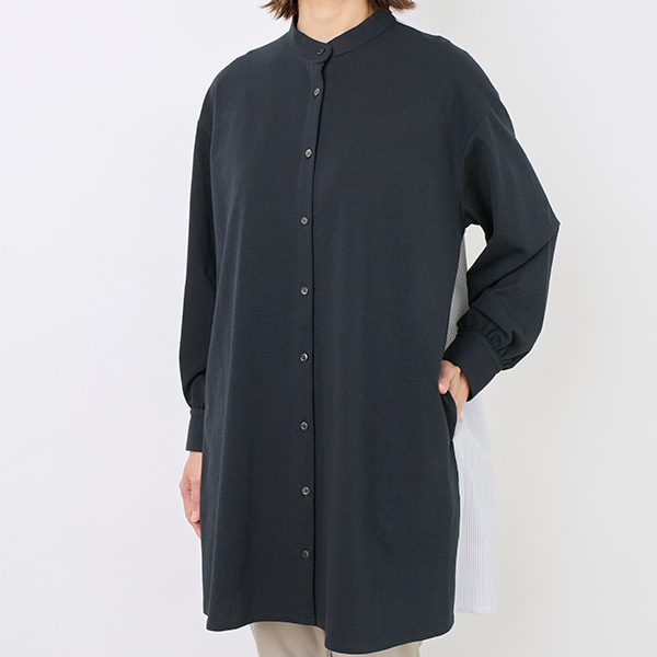 ストライプドッキングチュニック