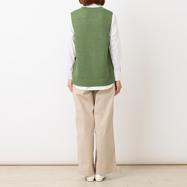 テープヤーンニットベスト