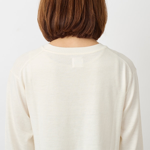 ウォッシャブルニットAラインプルオーバー