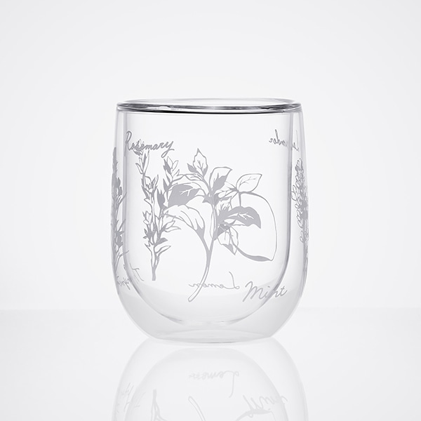 【WEB限定セット】耐熱ガラス ダブルウォールタンブラー ハーブのセット