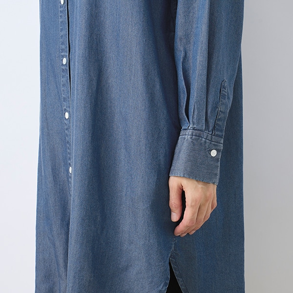 デニムロングシャツ